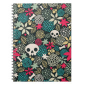 Schädel in Blume Notizblock (Vorderseite)