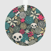 Schädel in Blume Ornament (Rückseite)