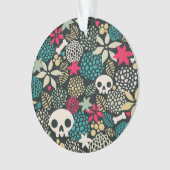 Schädel in Blume Ornament (Vorderseite)