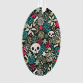 Schädel in Blume Ornament (Vorderseite)