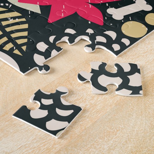 Schädel in Blume Puzzle (Seite)