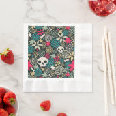 Schädel in Blume Serviette (Beispiel)