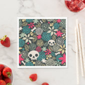 Schädel in Blume Serviette (Beispiel)