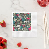 Schädel in Blume Serviette (Beispiel)