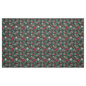 Schädel in Blume Stoff (Fat Quarter (45,7 x 55,9 cm))
