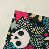 Schädel in Blume Strandtuch (Beispiel)