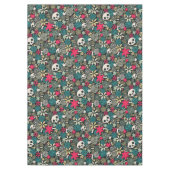 Schädel in Blume Tischdecke (Vorderseite)