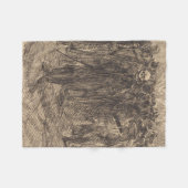 Schädel in der Menge (von Albert Besnard) Fleecedecke (Vorderseite (Horizontal))