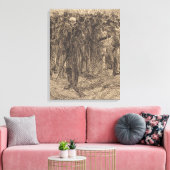 Schädel in der Menge (von Albert Besnard) Leinwanddruck (Insitu (Wohnzimmer))