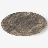 Schädel in der Menge (von Albert Besnard) Pappteller (Schrägansicht)