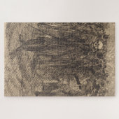 Schädel in der Menge (von Albert Besnard) Puzzle (Horizontal)