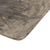 Schädel in der Menge (von Albert Besnard) Schneidebrett (Ecke)