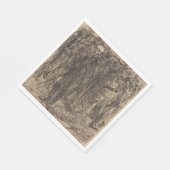 Schädel in der Menge (von Albert Besnard) Serviette (Ecke)