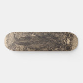 Schädel in der Menge (von Albert Besnard) Skateboard (Horizontal)