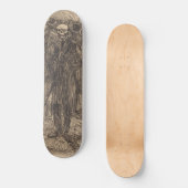 Schädel in der Menge (von Albert Besnard) Skateboard (Vorderseite)
