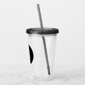 Schädel in Knochen schwarzer Rauch Acryltumor Acryltrinkbecher (Links)