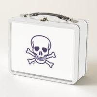 Schädel in Knochen viele Schädel weißen Lunchbox