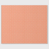 Schädel in Rosa, Orange und Creme Geschenkpapier (Flach)