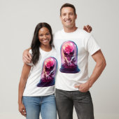 Schädel in Rosenglas T-Shirt (Unisex)