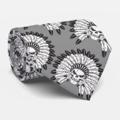 Schädel-indischer Leiter Krawatte (Gerollt)