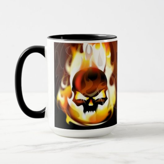 Schädel-Inferno-Tasse Tasse (Links)