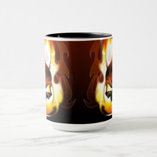 Schädel-Inferno-Tasse Tasse (Zentrum)