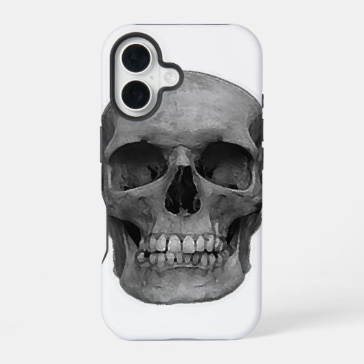 Schädel iPhone 16 Hülle (Rückseite)
