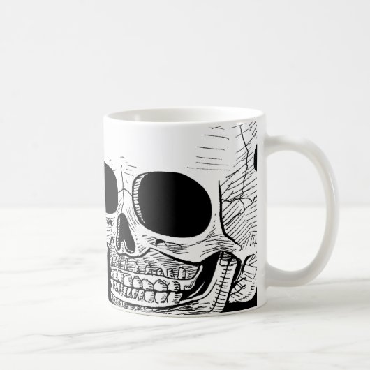 Schädel-Kaffee-Tasse Kaffeetasse (Rechts)