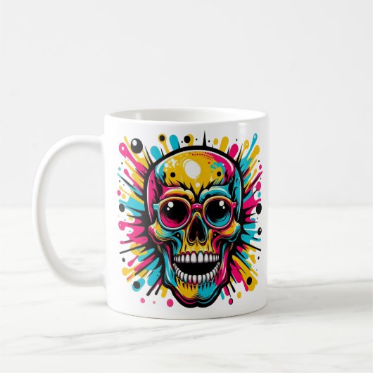 Schädel Kaffeetasse (Links)