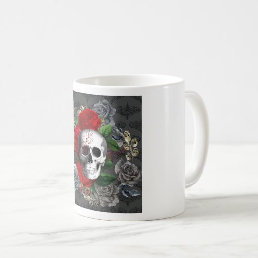 Schädel Kaffeetasse (VorderseiteRechts)