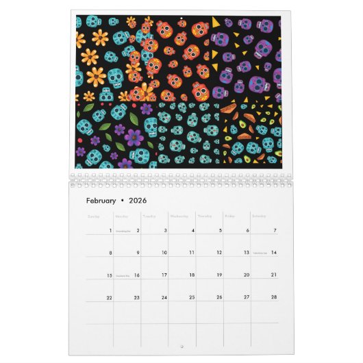 Schädel Kalender (Feb 2026)