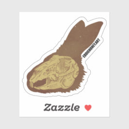 Schädel - Kaninchen Aufkleber