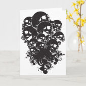 Schädel Karte (Gelbe Blume)