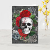 Schädel Karte (Gelbe Blume)