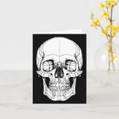 Schädel Karte (Gelbe Blume)