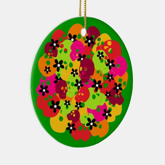 Schädel Keramik Ornament (Rechts)
