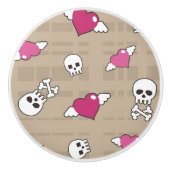 Schädel Keramikknauf (Vorderseite)