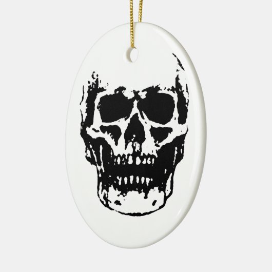 Schädel Keramikornament (Links)