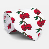 Schädel-Kirschen Krawatte (Gerollt)