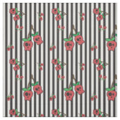 Schädel-Kirschgewebe - Streifen Stoff (Muster)