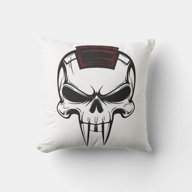 Schädel Kissen (Vorderseite)