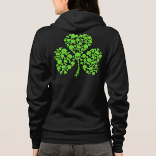 Schädel-Kleeblatt St.-Paddys Tages Hoodie