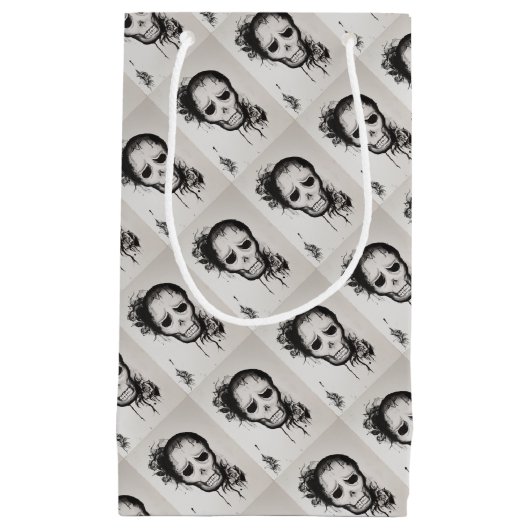 Schädel Kleine Geschenktüte (Vorderseite)