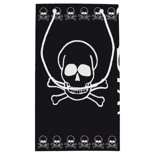 Schädel Kleine Geschenktüte (Rückseite)