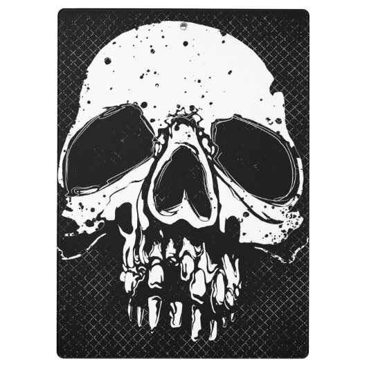Schädel Klemmbrett (Rückseite)