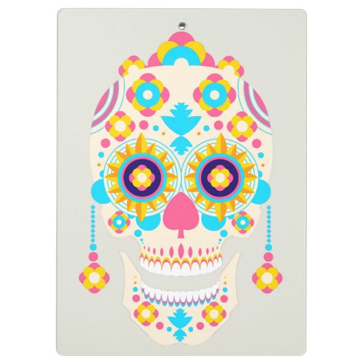 Schädel Klemmbrett (Rückseite)