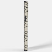 Schädel - Knochen weiß und schwarz Case-Mate iPhone Hülle (Rückseite / Rechts)