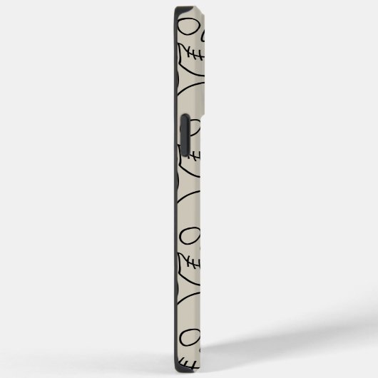 Schädel - Knochen weiß und schwarz Case-Mate iPhone Hülle (Rückseite / Rechts)