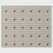 Schädel - Knochen weiß und schwarz Geschenkpapier (Flach)