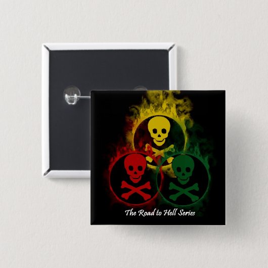 Schädel-Knopf Button (Vorne & Hinten)